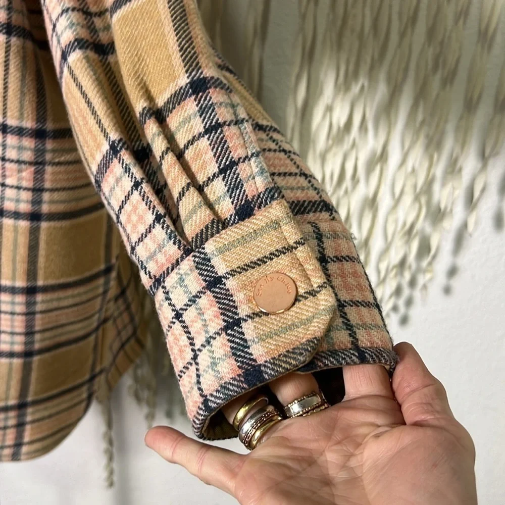 See by Chloe' Checked Wollen Coat Oversized Small